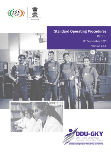 Standard Operating Procedures - Glpc.co.in