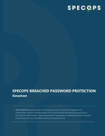 Specops Breached Password Protection