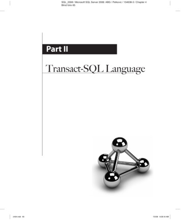 Transact-SQL Language