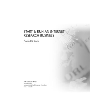 Start & Run An Internet Research Business