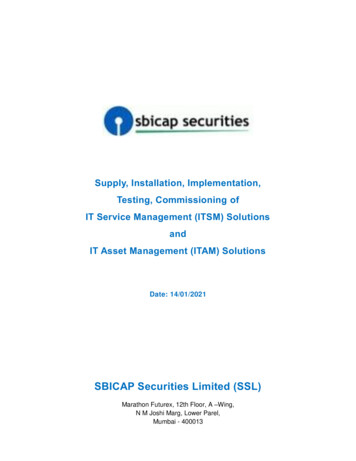SBICAP Securities Limited (SSL)