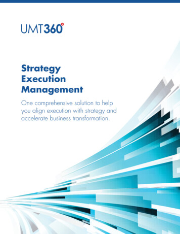 Strategy Execution Management - UMT360