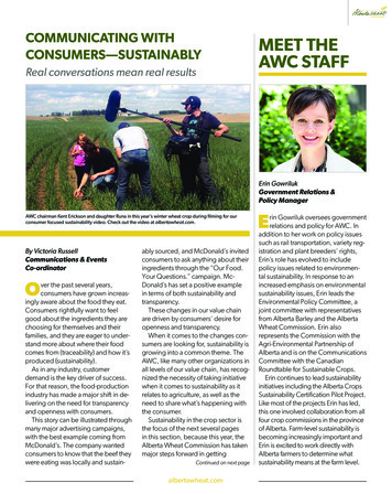 MEET THE CONSUMERS—SUSTAINABLY AWC STAFF