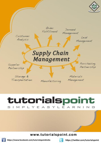 Supply Chain Management Tutorial