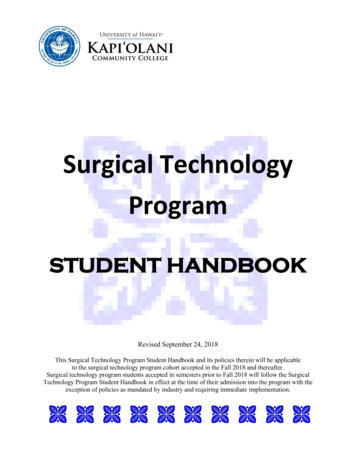 Surgical Technology Program - Kapiʻolani Community College