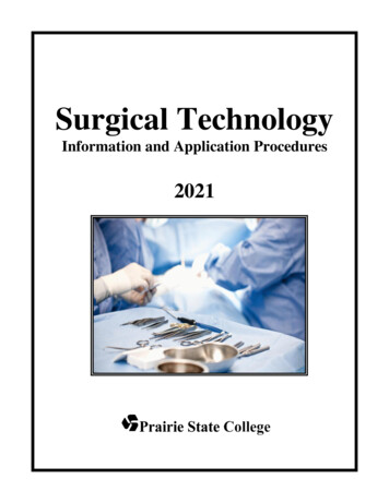 Surgical Technology - Prairie State College