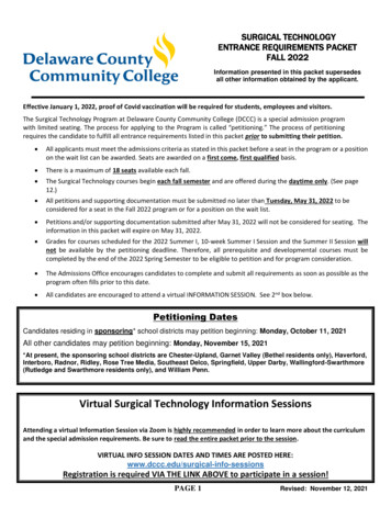 Virtual Surgical Technology Information Sessions - Dccc.edu