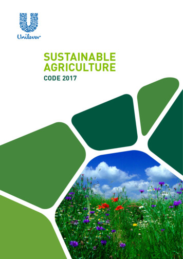 Unilever Sustainable Agriculture Code 2017