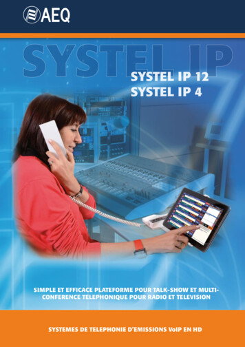 SYSTEL IP 12 SYSTEL IP 4 - Save Diffusion
