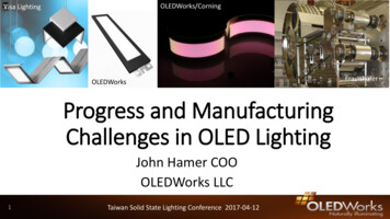 Progress And Challenges In OLED Lighting