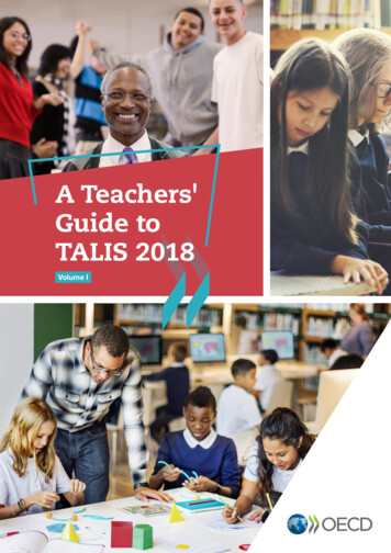 A Teachers' Guide To TALIS 2018 - OECD