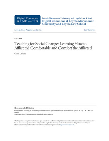 Teaching For Social Change - California State University, Northridge