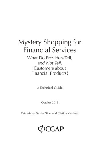 Mystery Shopping For Financial Services