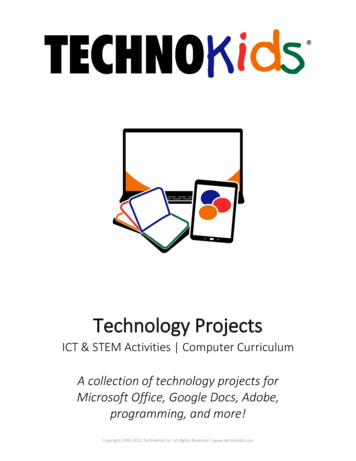 Technology Projects - TechnoKids Computer Curriculum