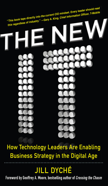 The New It: How Technology Leaders Are Enabling Business .