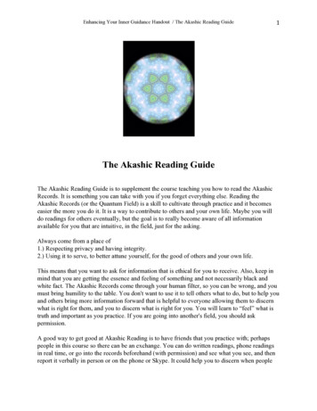The Akashic Reading Guide W4 - Center For Sacred Studies