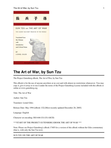 The Art Of War By Sun Tzu - Books, Sacred .