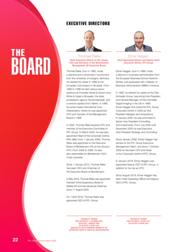 THE BOARD - RTL Group