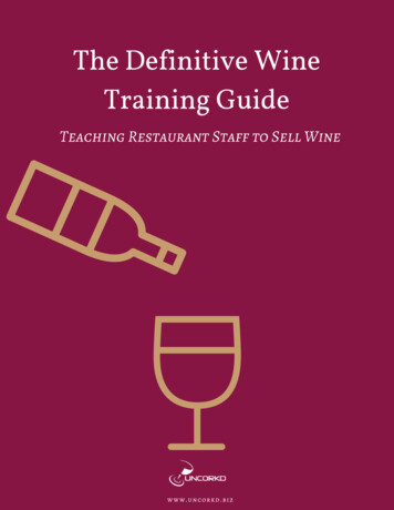 The Definitive Wine Training Guide