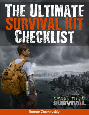 The Ultimate Survival Kit Checklist - Ready To Go 