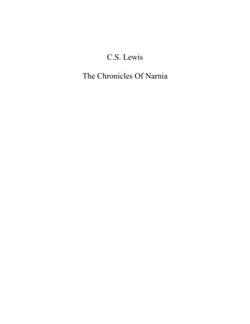 C.S. Lewis The Chronicles Of Narnia