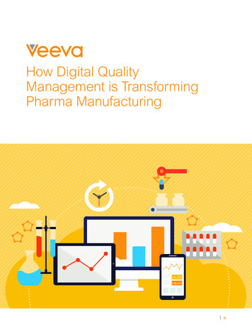 Transforming Pharma Manufacturing EBook - Veeva Systems