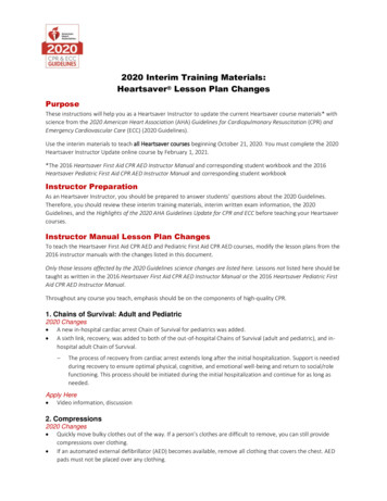 Instructor Preparation Instructor Manual Lesson Plan Changes