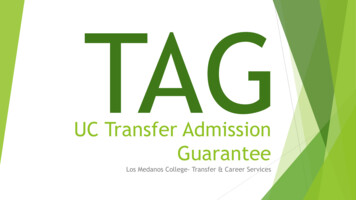 UC Transfer Admission Guarantee - Losmedanos.edu