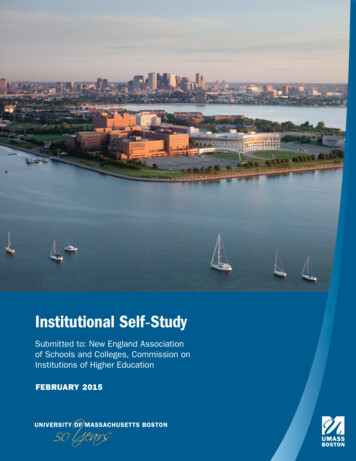 Institutional Self Study - Umb.edu