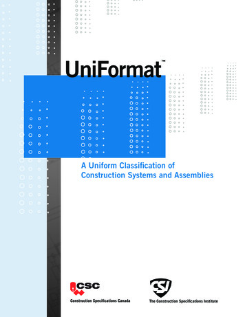 UniFormat - Autodesk