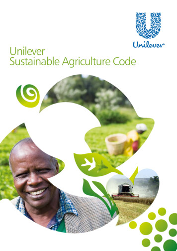 Unilever Sustainable Agriculture Code