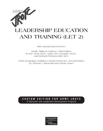 LEADERSHIP EDUCATION AND TRAINING (LET 2)