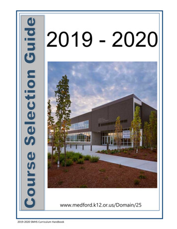 2019 2020 - Medford School District