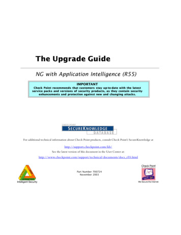 The Upgrade Guide - Check Point Software