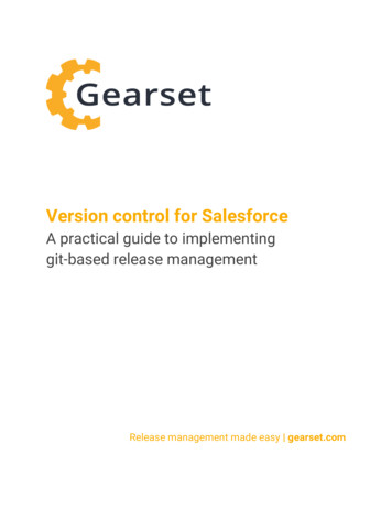 Version Control For Salesforce - Gearset