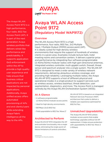 Avaya WLAN Access Point 9172 - Asit