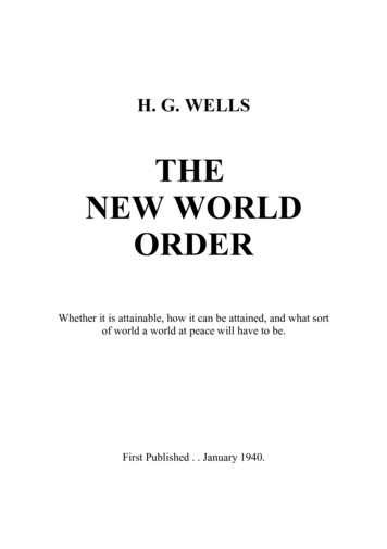 THE NEW WORLD ORDER - Voltaire Net