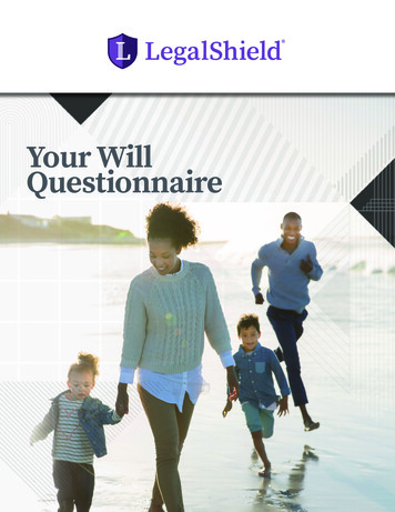 Your Will Questionnaire