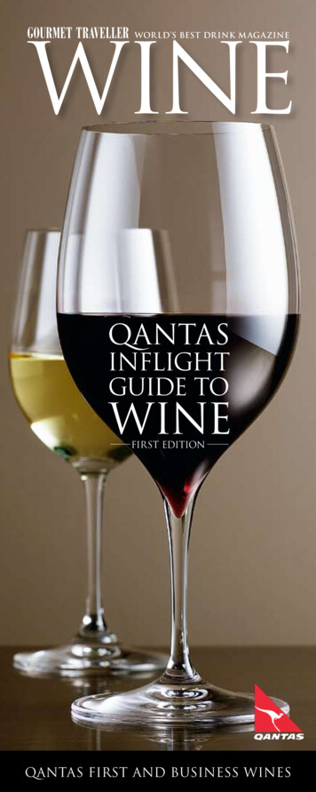 Inflight Guide To Wine - Qantas