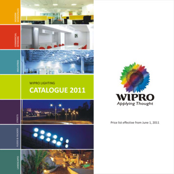 WIPRO LIGHTING CATALOGUE 2011 - Shrimanelectrical 