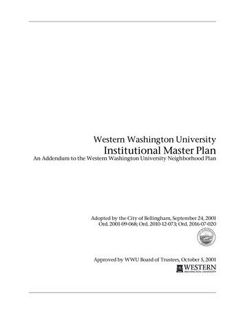 Western Washington University Institutional Master Plan