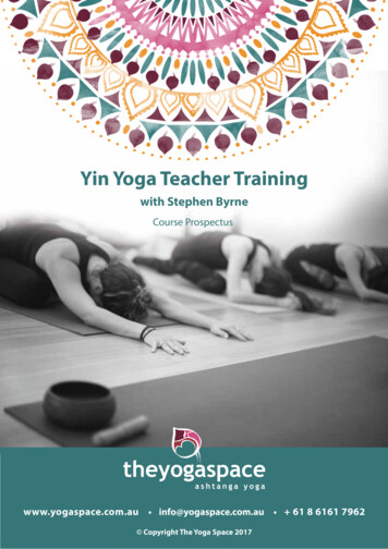 Yin Yoga Teacher Training - The Yoga Space