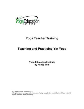 Yoga Teacher Training Teaching And Practicing Yin Yoga