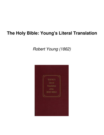 The Holy Bible: Young's Literal Translation