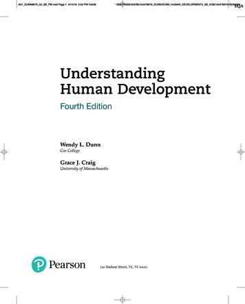 Understanding Human Development - Pearson