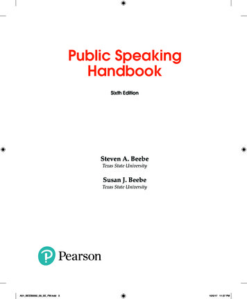 Public Speaking Handbook - Pearson