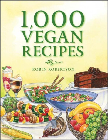 1,000 Vegan Recipes9780470085028