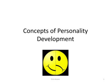 Concepts Of Personality Development