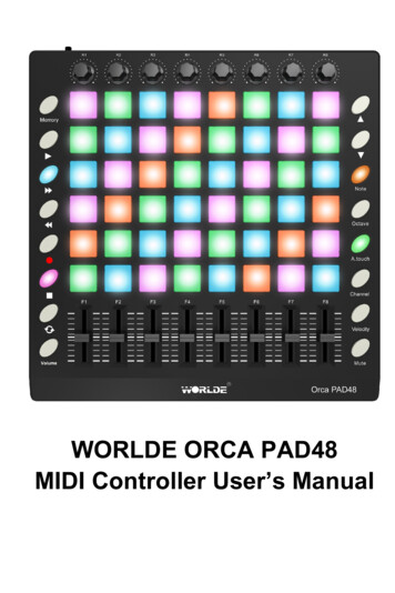 WORLDE ORCA PAD48 MIDI Controller User’s Manual