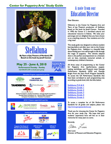 Stellaluna - Center For Puppetry Arts